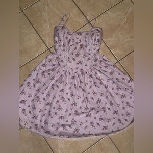 Floral Purple Kids Dress